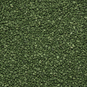 Nærbillede af grøn farvet sand 3-4 mm der anvendes til stentæppe, fugefri gulve, slidstærke gulve og skridsikre gulve på industrigulv, butiksgulv, showroomgulv, værkstedsgulv, kontorgulv, køkkengulv og vådrumsgulv og leveres af ekspert i og leverandør af materialer til gulve Stonewalk